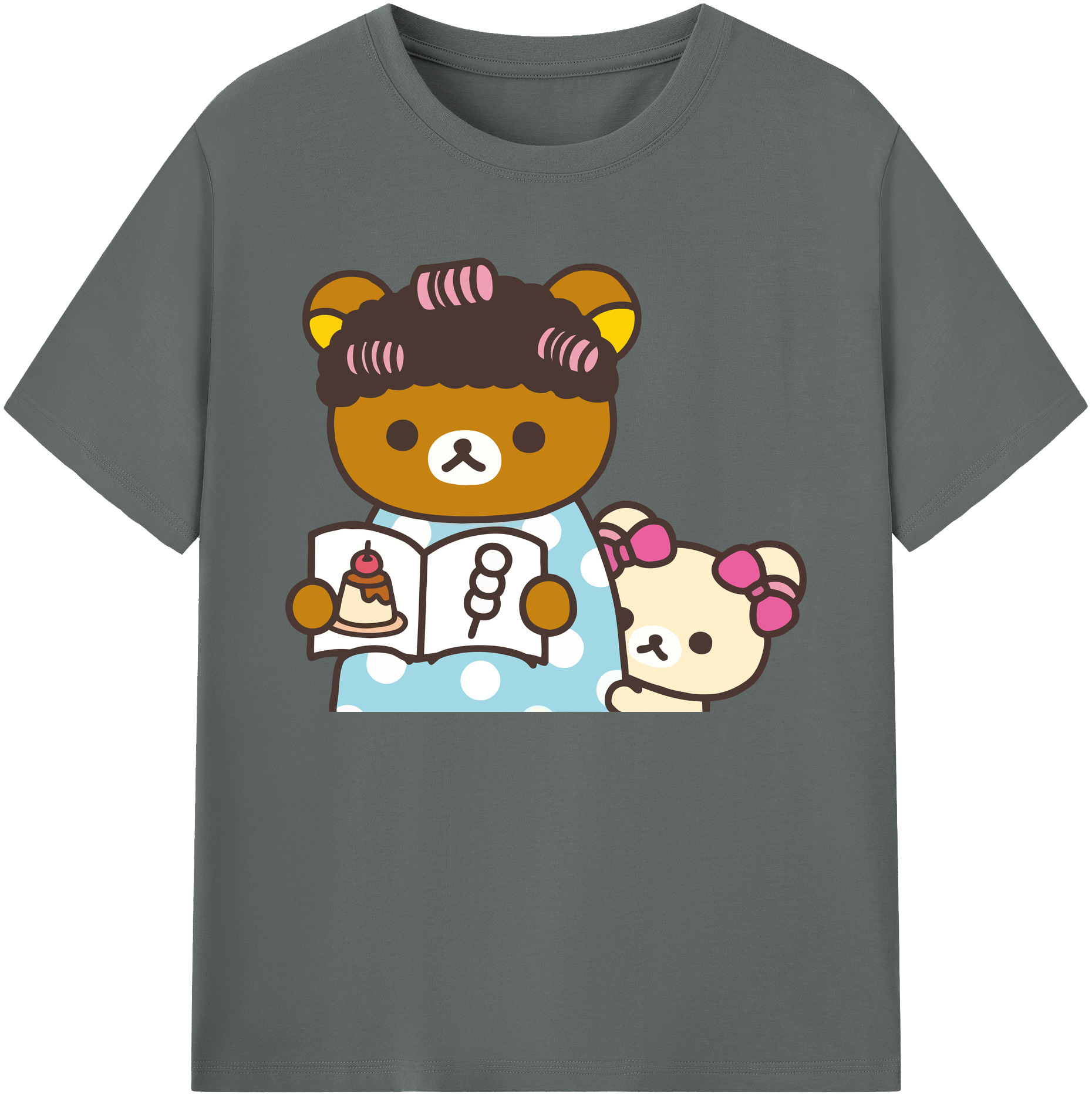 （画像用） リラックマ リラックマ キイロイトリ Rilakkuma Korilakkuma Kiiroitori 綿100％ メンズ半袖Tシャツ｜肌触りやわらか＆通気性